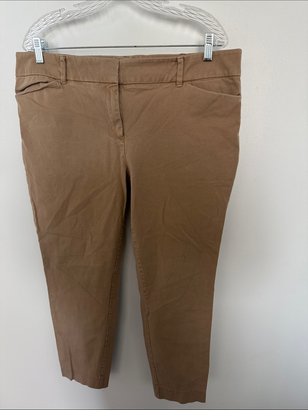 New York & Company Cropped Slim Ankle Jeans in Brown